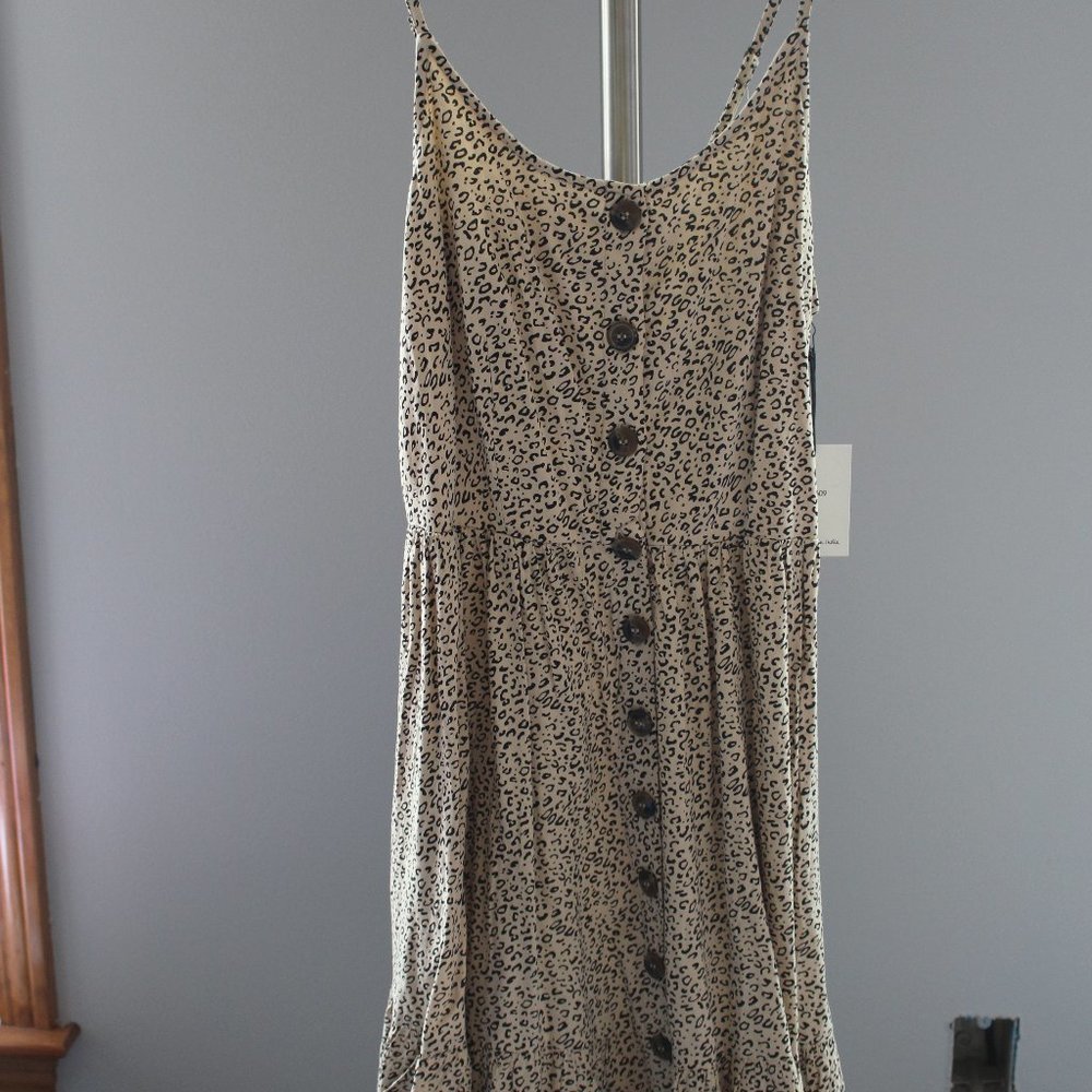 Medium Length Leopard Print Dress
